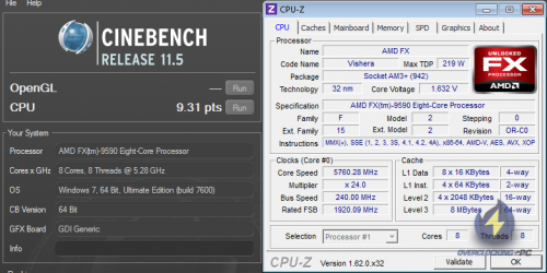 Cinebench FX-9590 OC