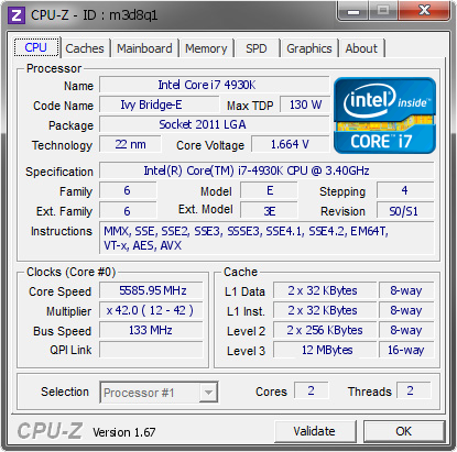 CoreI7 4930K maxscreen