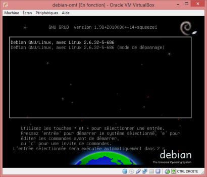 Installation de Linux vbox33