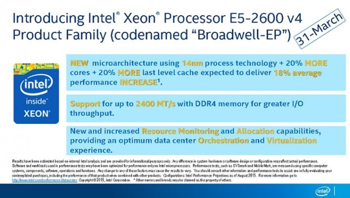 Intel Xeon Broadwell-EP