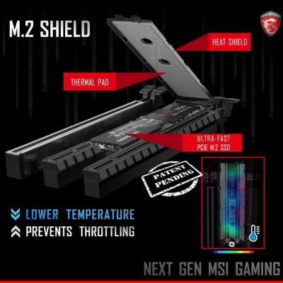 MSI M.2 Shield Cooling Solution