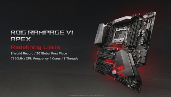ASUS Rampage VI Apex i9 7900X overclcoking
