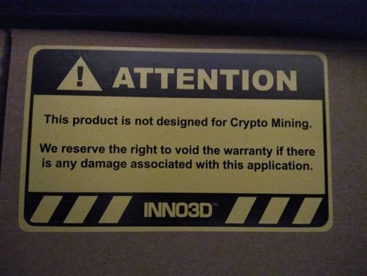 Inno3D mining garantie