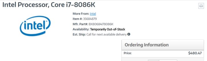 Intel Core i7 8086K vendeur (1)