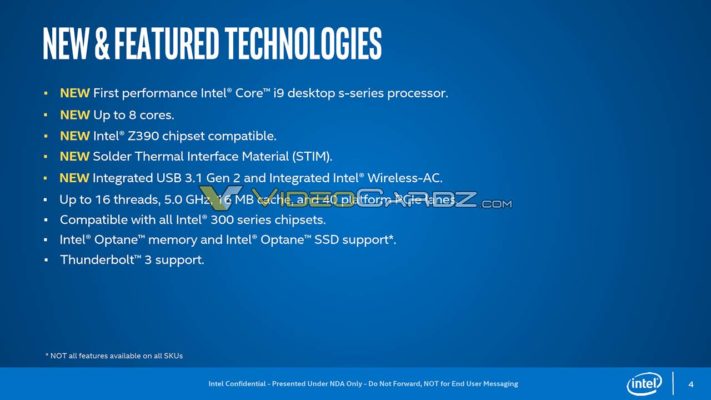 Intel Core i 9000 IHS soudé