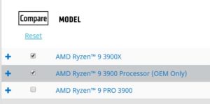 AMD Ryzen 9 3900 OEM Only