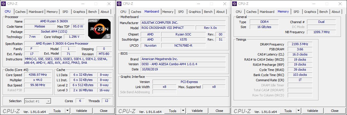 Configuration AMD 3600X
