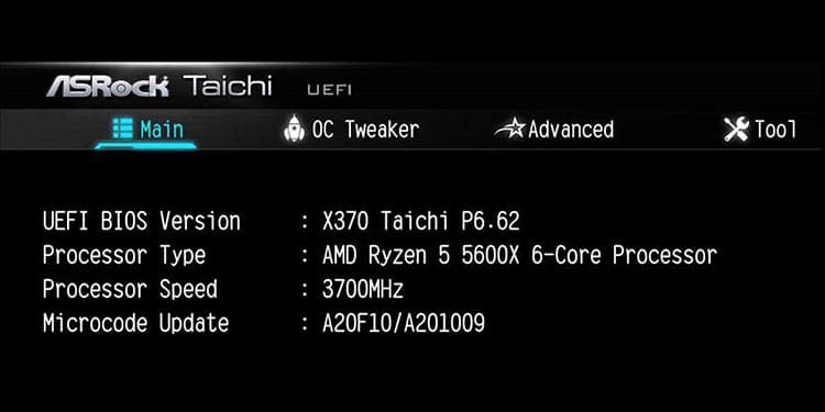 ASRock X370 Taichi Ryzen 5 5600X