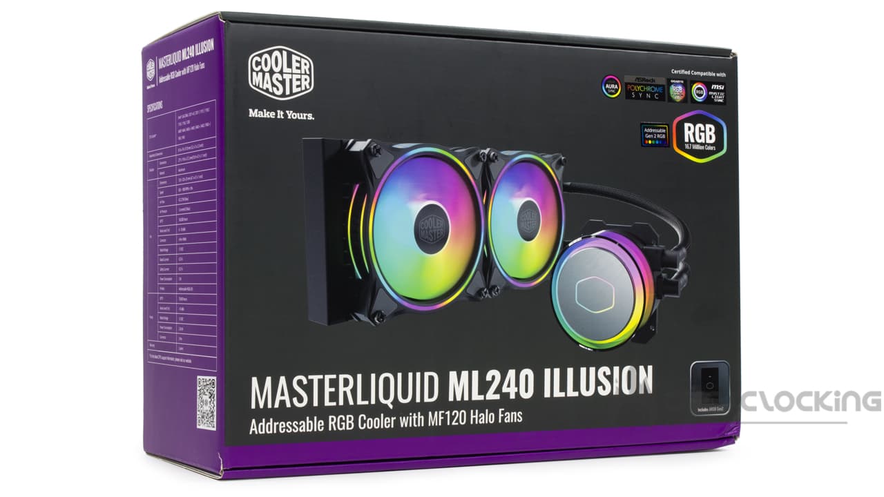 Cooler Master MasterLiquid ML240 Illusion boîte